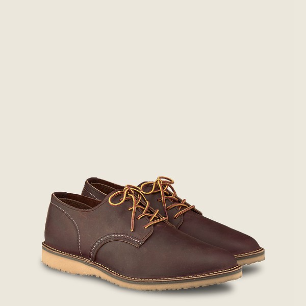 Red Wing Oxford Weekender – Rough & Tough Leather - Brown - Mens IXK697203